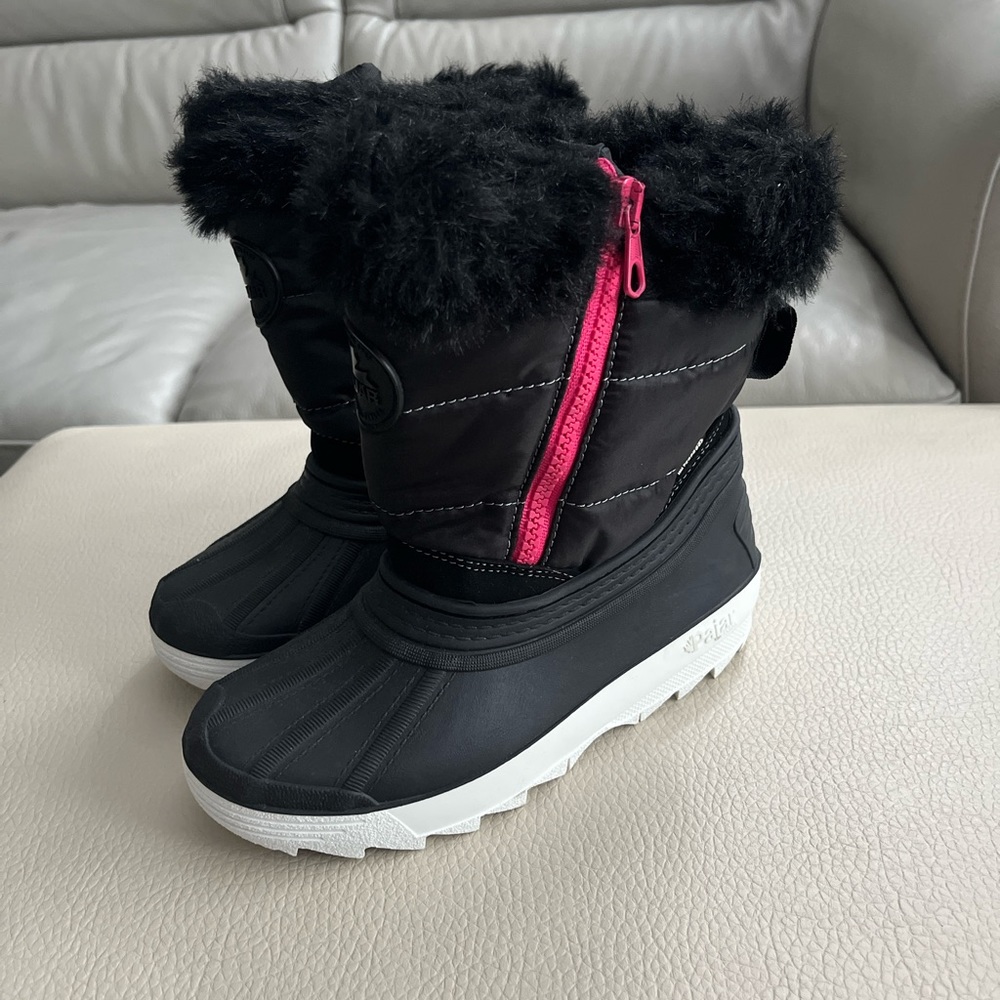 NWT - Pajar Kids’ Faux Fur Lined Winter Boots For -40c - Made in Italy - Size 1Y